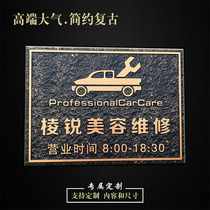 Company business hours prompt board Custom Hotel Club box sign antique acrylic door custom