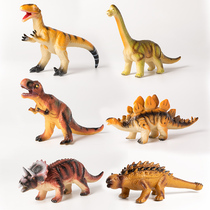 Jurassic Dinosaur Toy Model Set Plastic Soft Simulation Animal Children and Girls Bonce Dragon