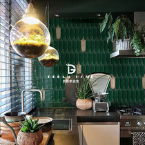 Red Red Retro made old metal feather brick green tile restaurant tile tile toilet porch wall tile