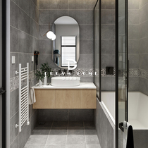 Simply modern antique cement brick 300x600 kitchen toilet gray wall brick bathroom toilet slip floor tile