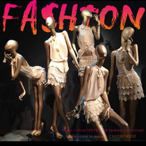 Shop Window Show Rack Clothing Shop Fake Models Props Full Body Women Golden Human Body Art Fashion Combo New