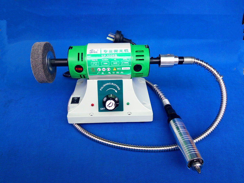 小抛光机迷你多功能砂轮机台磨机木工雕刻机带软轴