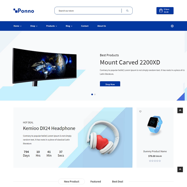 Shopify theme Shopify 2.0 mobile digital 3C product style store Ponno template Shopify theme Shopify 2.0 mobile digital 3C product style store Ponno template