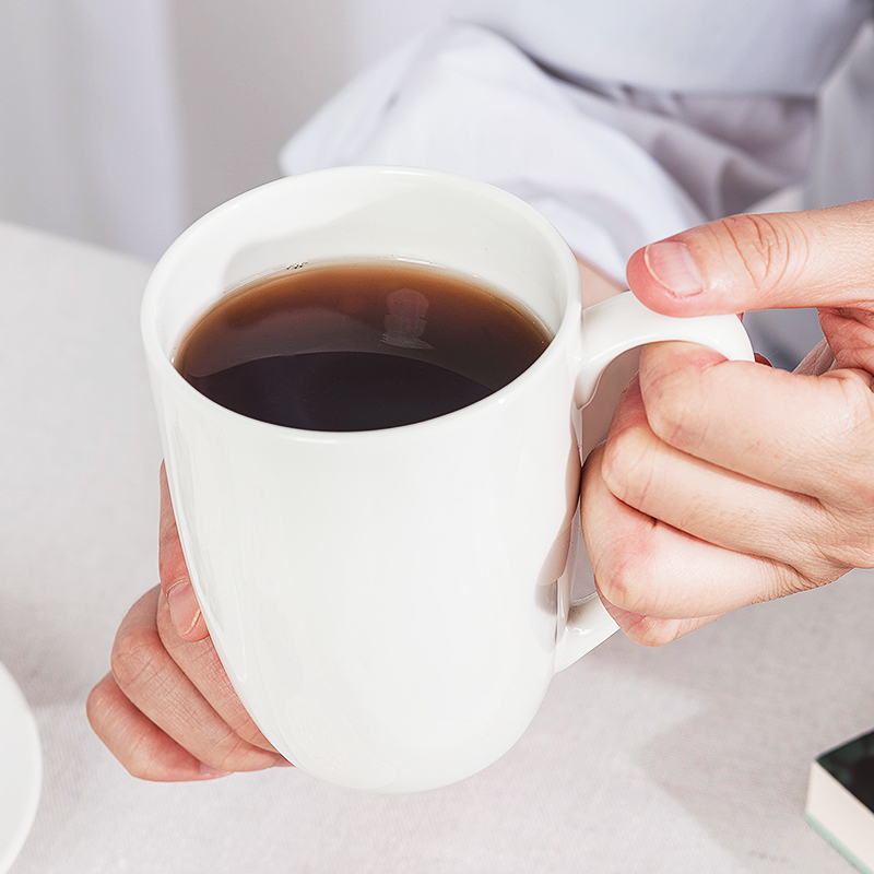 Ipads China mugs white ceramic cup cold water household contracted breakfast cup cup ultimately responds a cup of cup getting out of office