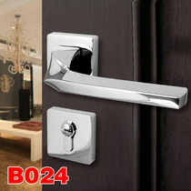 Zinc alloy bright chrome European door lock bedroom door lock indoor silent room door lock split door lock magnetic door lock