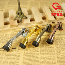 Zinc alloy door suction door top door resistance toilet stainless steel ground suction anti-collision rubber extended door stop door touch toilet