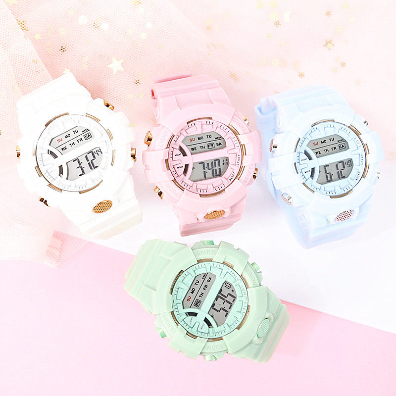 ins wind girl electronic watch Primary school male junior high school simple sports children couple luminous waterproof trend