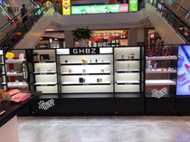 Net celebrity anchor cosmetics display cabinet beauty product display rack container display rack Simple modern port board Huizai