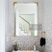 61x91 transparent decorative mirror acrylic stainless steel gold-plated bathroom mirror bathroom modern simple hotel style