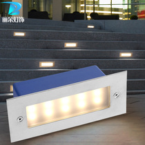 Corner lamp long floor lamp recessed side wall lamp outdoor waterproof outdoor stair plank step light step light