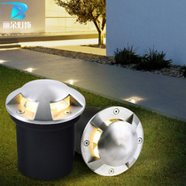 Embedded ground floor lamp outdoor courtyard lamp waterproof LED ground lamp outdoor garden villa buried floor lamp stair light