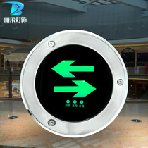 Fire emergency indicator new national standard led channel evacuation buried embedded safety exit circular landmark light