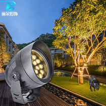 Projection lamp indoor Led floodlight outdoor waterproof advertising light round shooting tree light Seven colorful pictures Tree light View light
