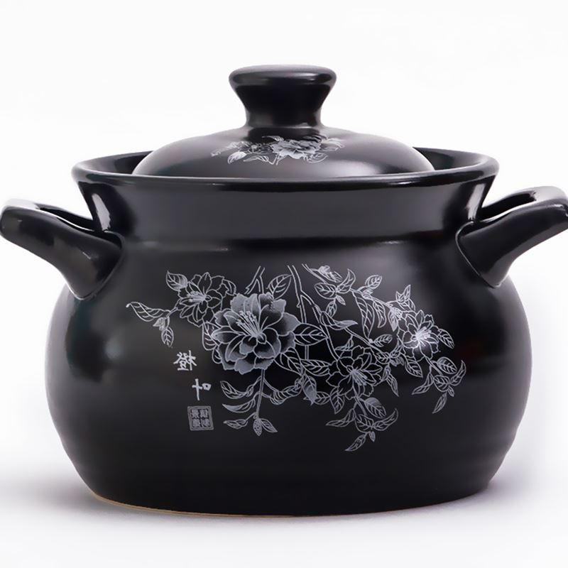 橙叶景德镇专卖店橙叶砂锅炖锅家用陶瓷明火耐高温大小号沙锅汤煲_7折