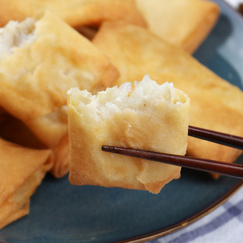 明州港式鳕鱼派228g/10个 油炸鱼肉卷 鱼肉春卷 油炸食品