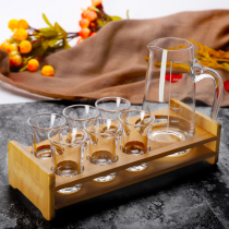 Thickened household glass White glass 12 sets creative Chinese style 2 two small glass cup Cup