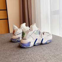 Ai Beauty Its European Station Fashion Summer Old Daddy Shoes Ins Tide 2022 New Graffiti Thick Bottoms Sports Running Shoes