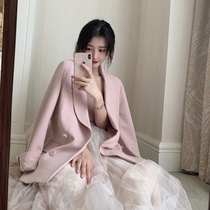 Daxi homemade 2019 autumn new thin section fresh and wild temperament foreign style net red casual suit two-piece suit female