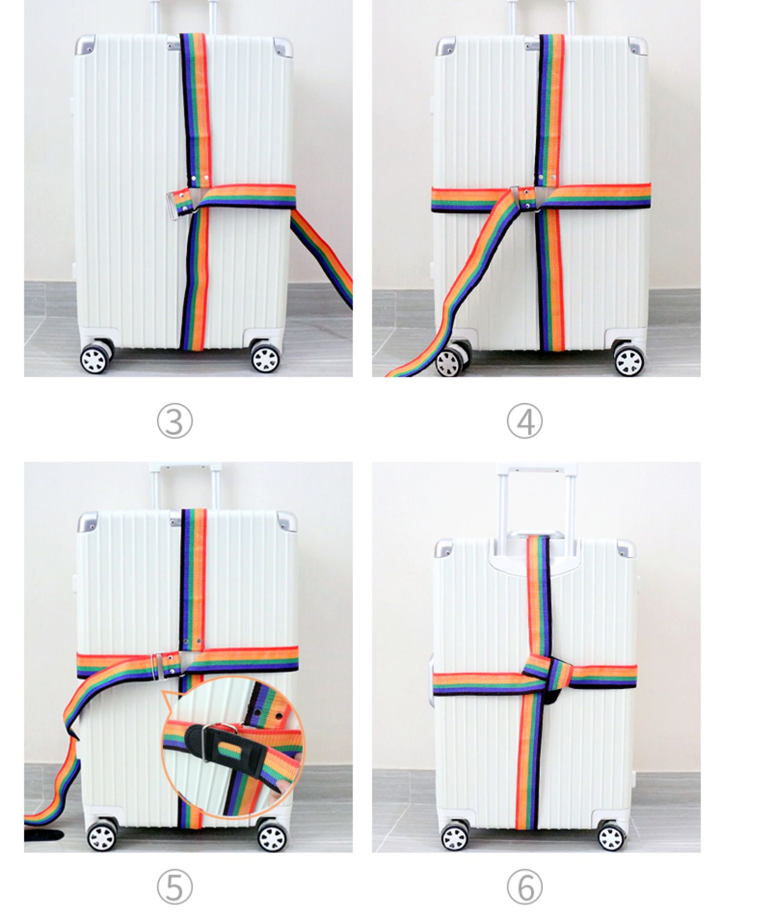 行李箱绑带行李牌旅行箱托运十字行李带打包带拉杆箱捆绑带加固带