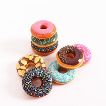 Stereo simulation food doughnut refrigerator stickers chocolate bread kitchen decorations