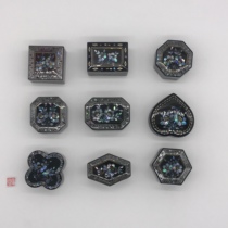 Push Light Snail Platinum Lacquered shells inlaid pure handmade jewelry Grease Four Small Boxes Full of 100