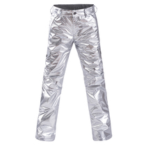 ARCTIC QUEEN skiers Men and women warm and thicker winter outdoor singleboard ski pants silver ski