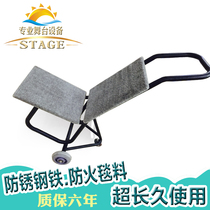 Trolley chair cart trolley silent mobile trolley carrying hotel chair multifunctional trolley pulling truck