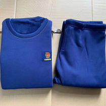 3543 Flame blue warm underwear style warm underwear suit antibacterial plus cold - proof clothes