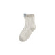Mian Mian Sheep ໃຫມ່ຂອງພາກຮຽນ spring ແລະ summer ສີ່ລະດູການຕາຫນ່າງ socks ສີແຂງຝ້າຍກາງ calf ເດັກນ້ອຍ socks ງາມເດັກນ້ອຍຝ້າຍບໍລິສຸດ