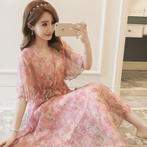 Pregnant woman dress fairy Super fairy chiffon spicy mother feeding milk coat summer out maternity dress summer skirt