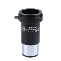 Star margin 3X metal baroscope multiplier mirror can be connected to SLR camera adapter ring SLR Camera 1 25 inch