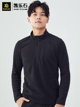 Kaile stone fleece jacket mens outdoor warm thickened fleece half cardigan POLARTEC womens autumn and winter jacket