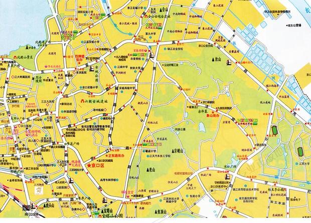 2017全新版 镇江市域图 丹阳 扬中句容城区地图 购房地图 镇江市交通图片
