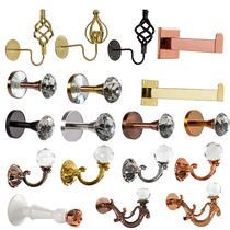 Clothing store wall hook Retro wrought iron wall crystal hook point order wall display rack hook behind the door coat single hook