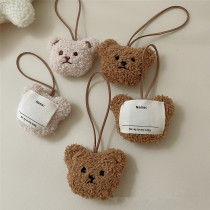 Small bear Last name Nameplate Pendant Fresh soft cute creative bag Bag Car Key Button Hanging Accessories Christmas Presents
