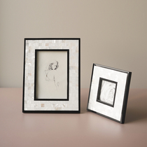 ladylike creative natural Shell 6 inch frame set-up table modern simple wedding photo ornaments