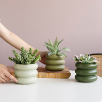 ladylike simulation plant potted green plant fleshy flowerpot set combination indoor living room decoration ornaments