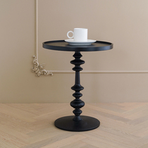 ladylike modern simple wood coffee table small round table Nordic office living room tea table very simple wind side cabinet