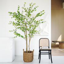 ladylike Japanese Bell plant fake tree simulation tree large horse drunken Wood Green plant ornaments living room potted