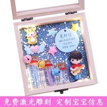 Baby fetal hair bottle souvenir DIY self-made fetal hair preservation bottle Baby umbilical cord collection box Mouse permanent customization