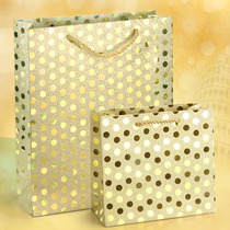 New year gift bag golden round point gift bag Bling Bling gift box handbag Birthday Gift Festival