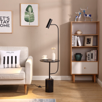 Bedside floor lamp postmodern simple living room vertical creative Nordic designer coffee table Marble table lamp Light luxury