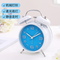 Creative Little Alarm Clock Personality Brief Cute Children Student Sloth Bed Headboard Alarm Bells Loud Nightstand Clock Muted