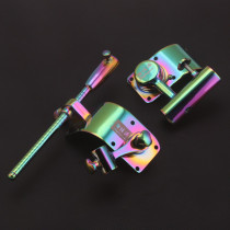 Han Jiayuan Titanium alloy fishing box accessories three pieces 360° MONG WORLD adjust right angle fishing box barrel