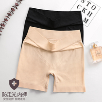 Lady Briefs High Bounce Anti-Walk Light Safety Pants Summer Pure Cotton No-Mark Flat Corner Pants High Waist Seamless Buttocks Plastic Body