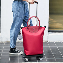 Ultra-light shopping cart small cart trolley portable trolley portable trolley foldable and disassembled