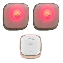 Self Power Generation Wireless Seven Color Flash Vocal doorbell Home Elderly Deaf Long distance Call Reminder A Reminder 2