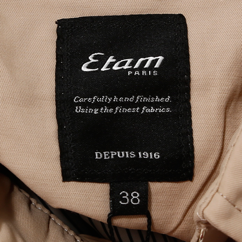 艾格 Etam2016秋季中长款双排扣外套风衣女160134198产品展示图5