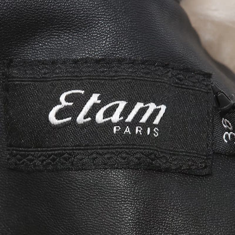 艾格 ETAM 斜拉式毛领皮质外套15012113995产品展示图2