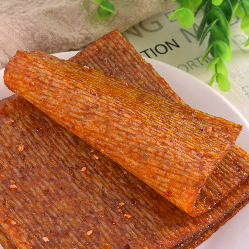 80后休闲怀旧零食海苔辣条素食26克辣条大辣片(30包包邮)